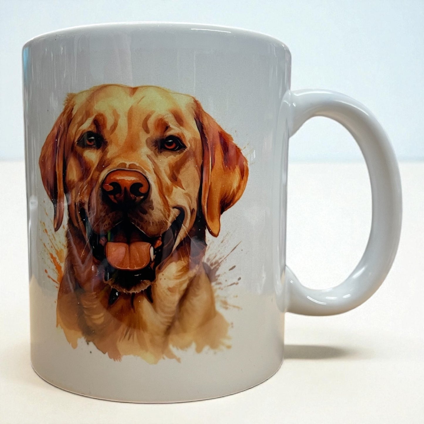 Stunning Golden Labrador dog face ceramic mug 11oz