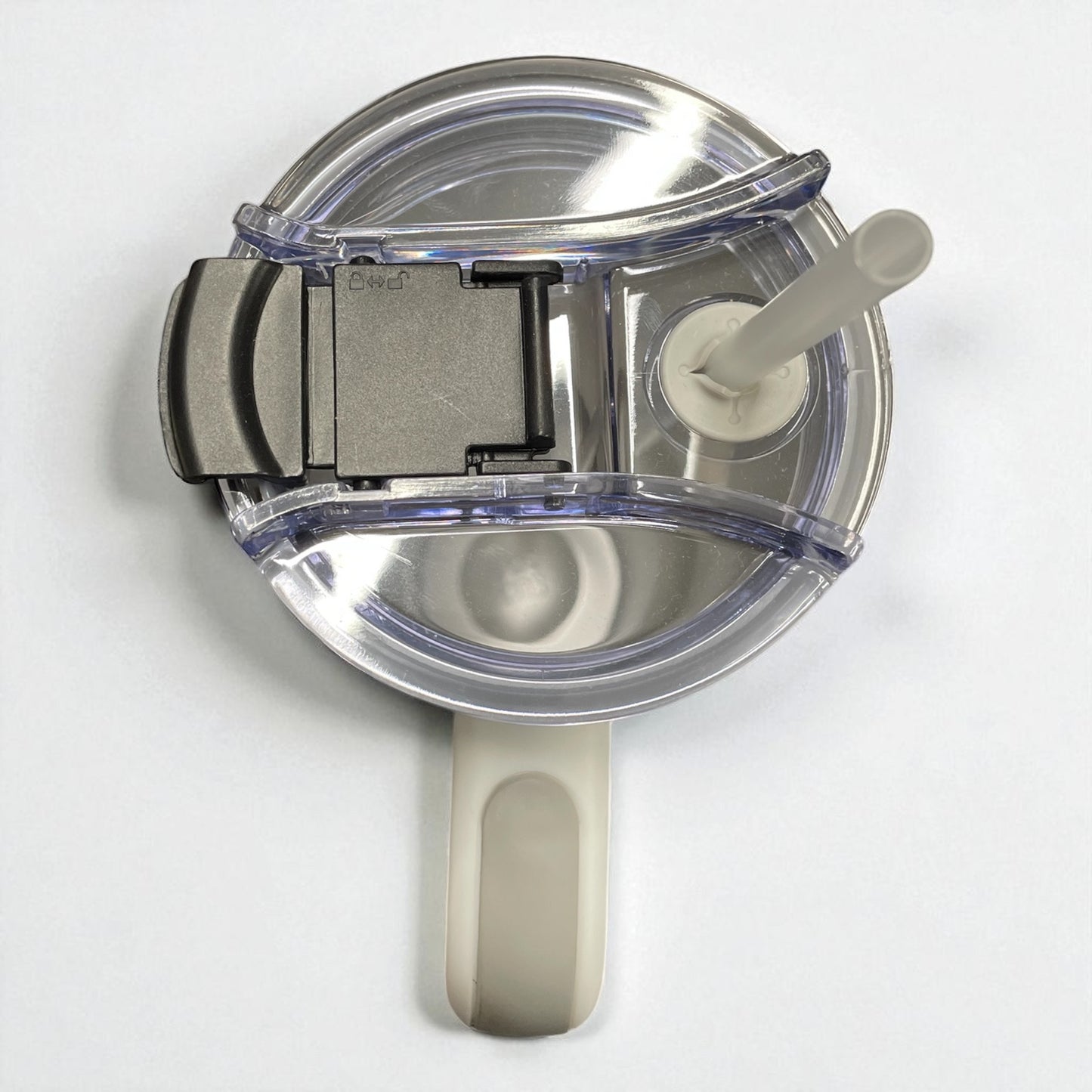 40oz Tumbler "Light coloured horse pink floral" large cup with handle & straw (202)