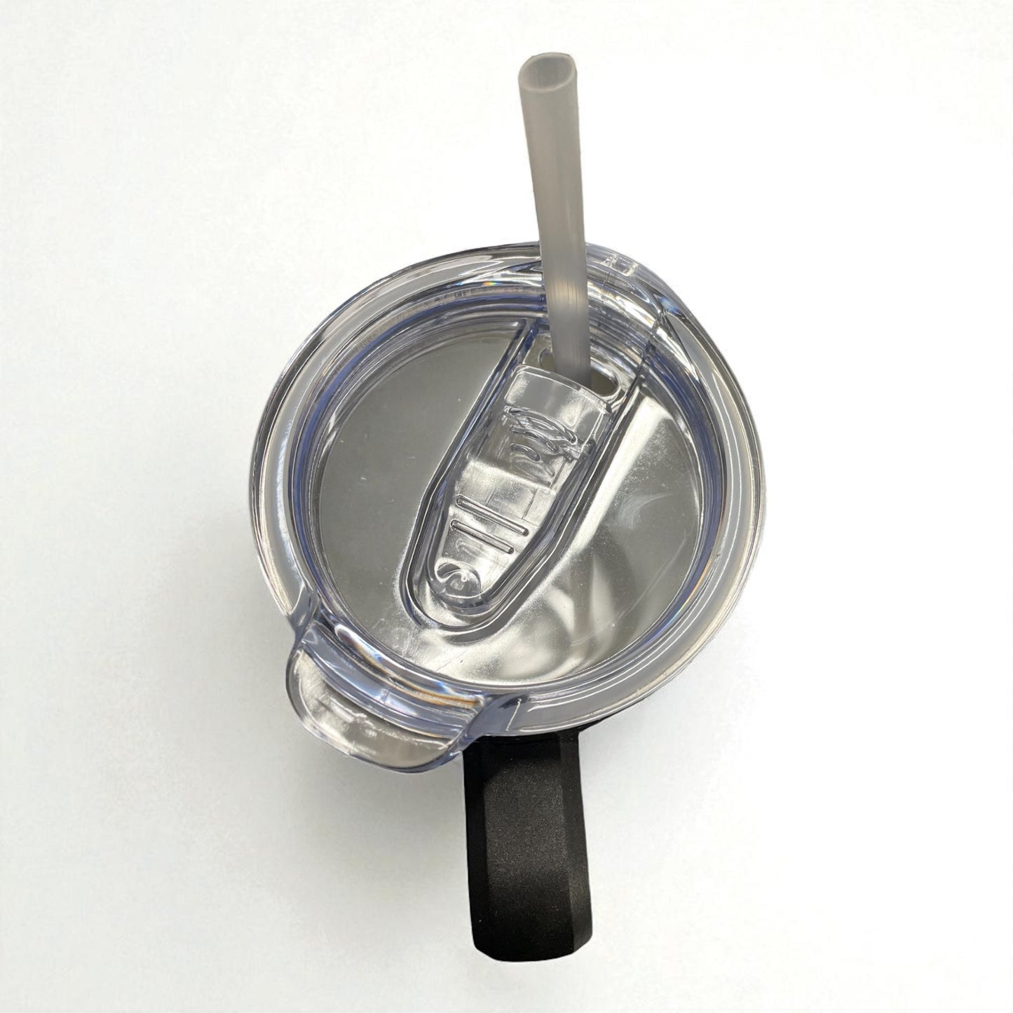 40oz Tumbler "Galaxy grey cantering horses" large cup with handle & straw (205)