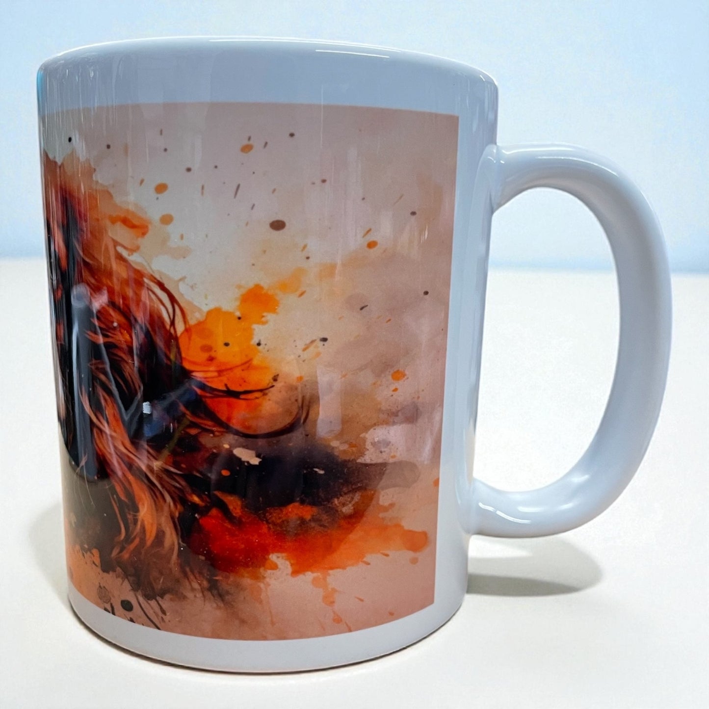 Gorgeous watercolour Cavalier King Charles Spaniel dog ceramic mug 11oz