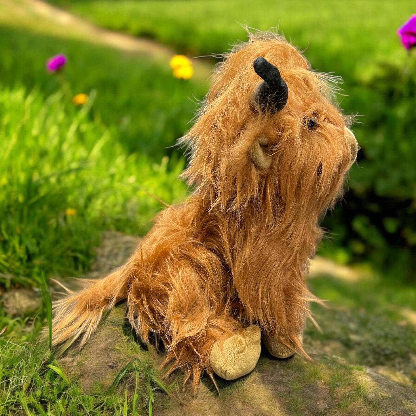 Plush Highland Cow, shaggy and cute 23cm tall