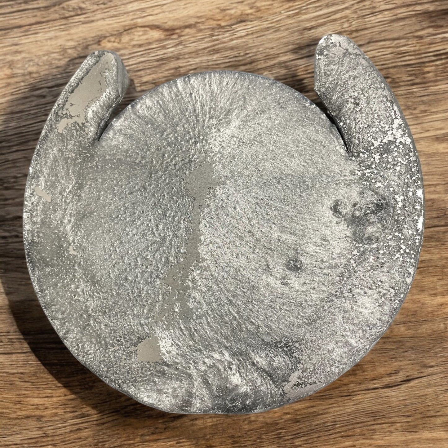 Resin Horse shoe coasters blue shades