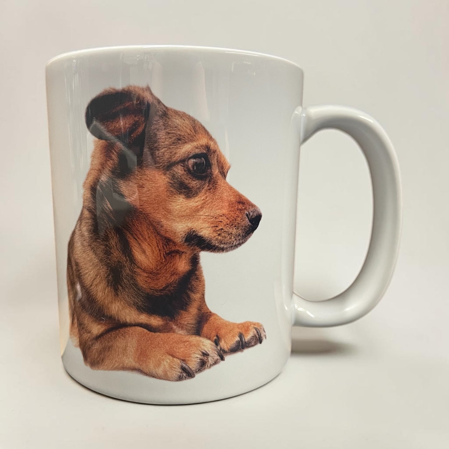 Coloured pencil sketch mug, personalised with your horse, dog, cat picture 11oz ceramic mug